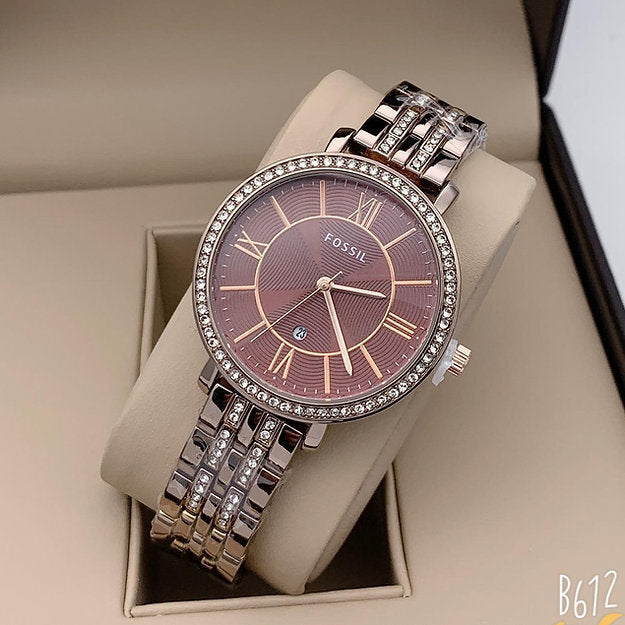 Fossil Full Diomends Watch For Women